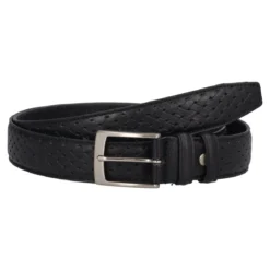 Cintura Uomo Nera Treccia