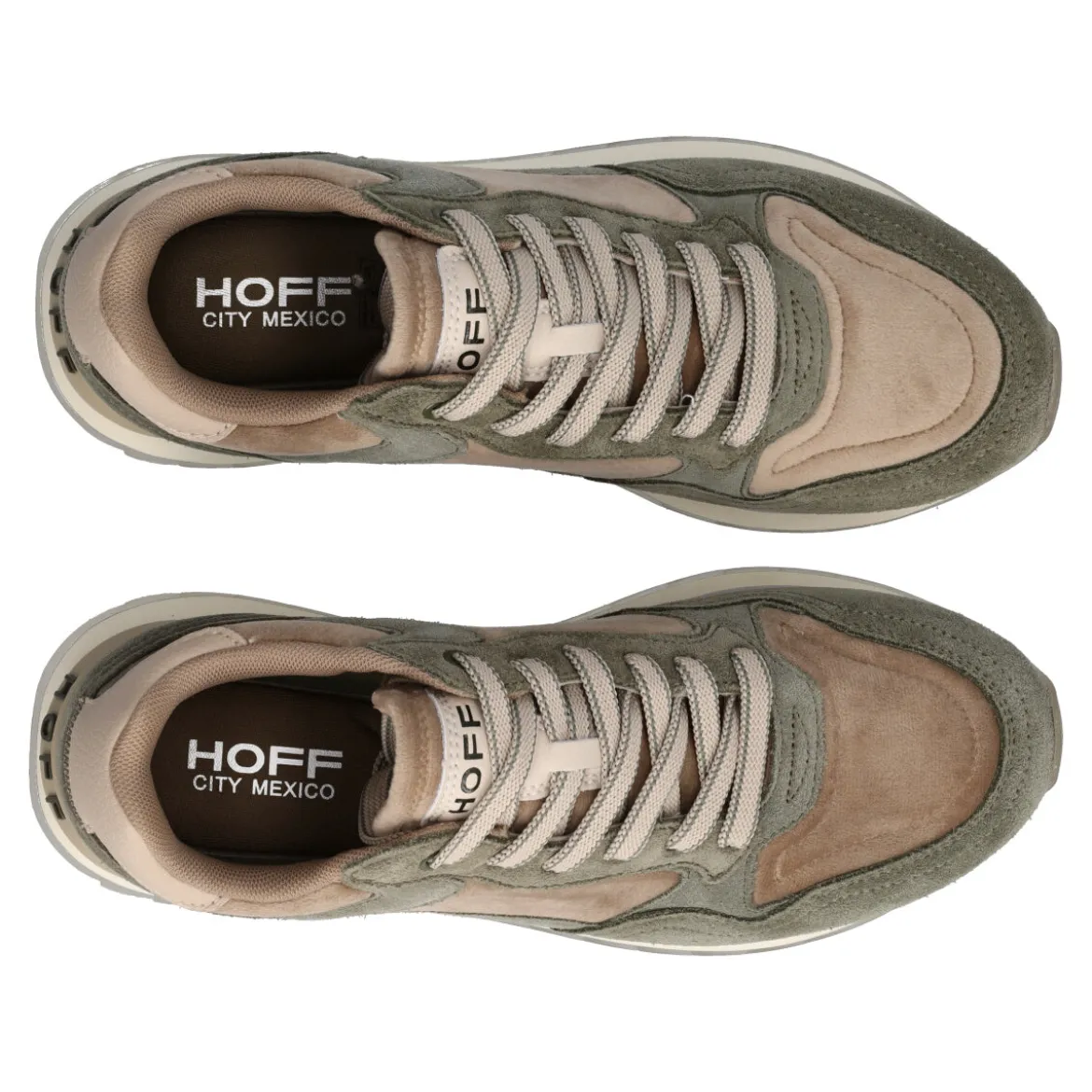 CITY MEXICO Sneakers Donna Verdi e Beige