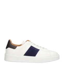 CLASSIC COURT BAND MAN BLUBBER Sneakers Uomo Bianche, Blu e Marroni