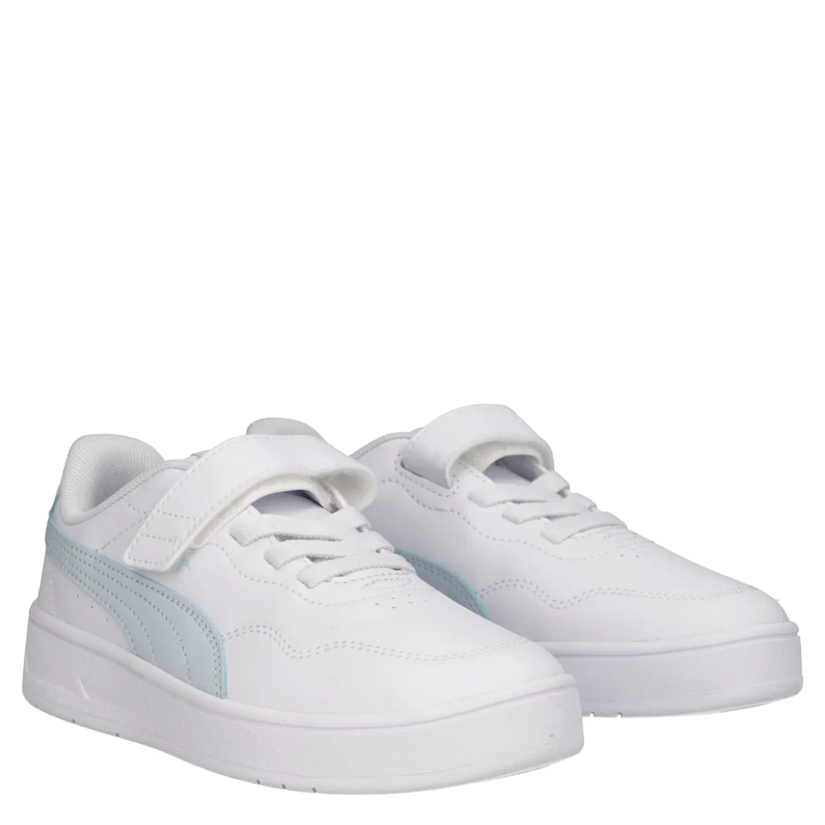 COURT LALLY AC PS Sneakers Bambini Bianche e Verde Acqua