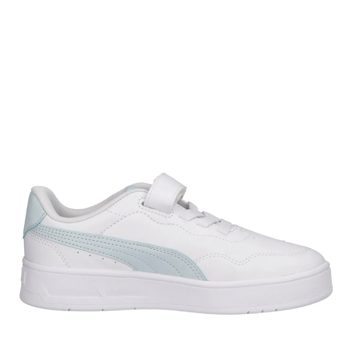 COURT LALLY AC PS Sneakers Bambini Bianche e Verde Acqua