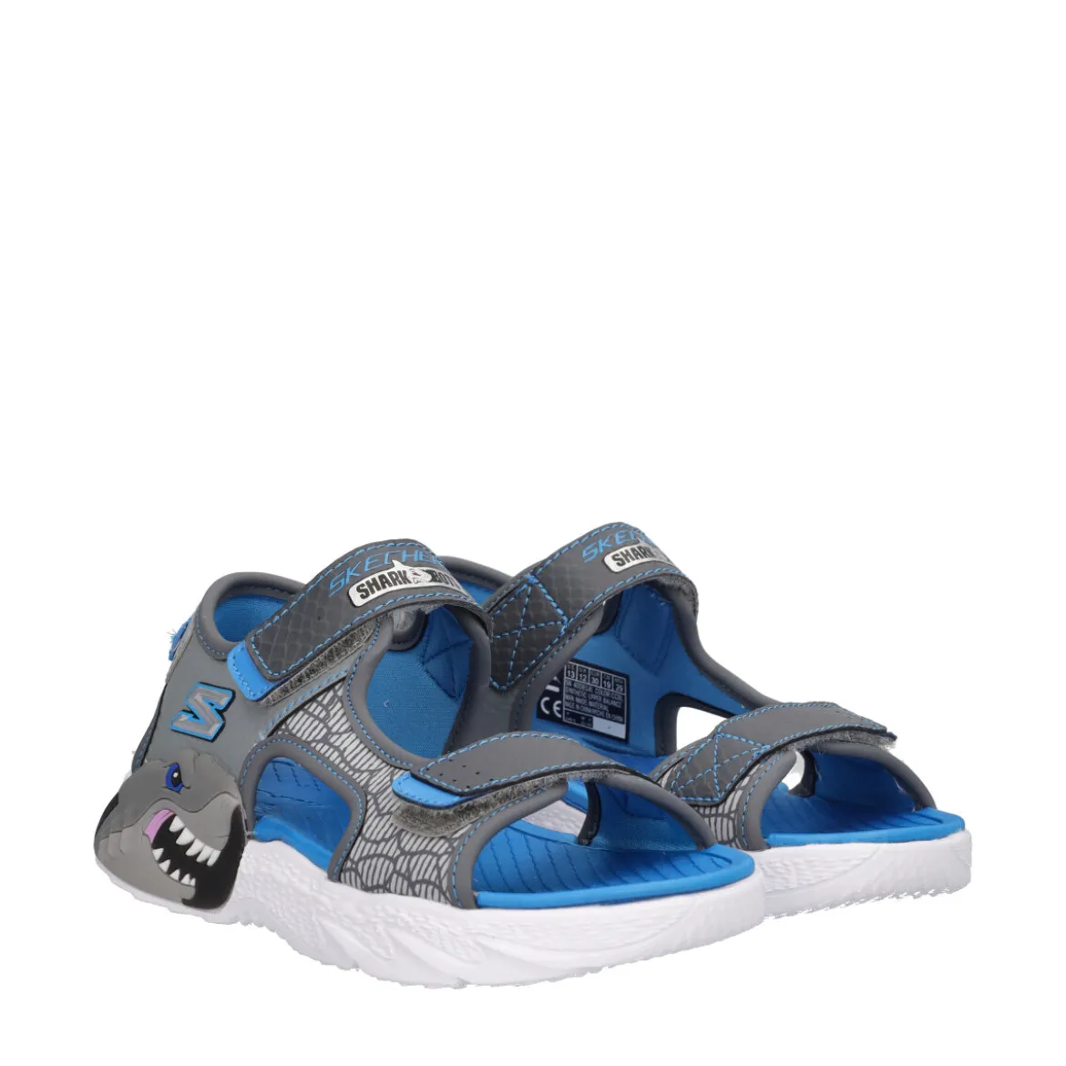 CREATURE SPLASH Sandali Bambino Grigi e Azzurri con Squali