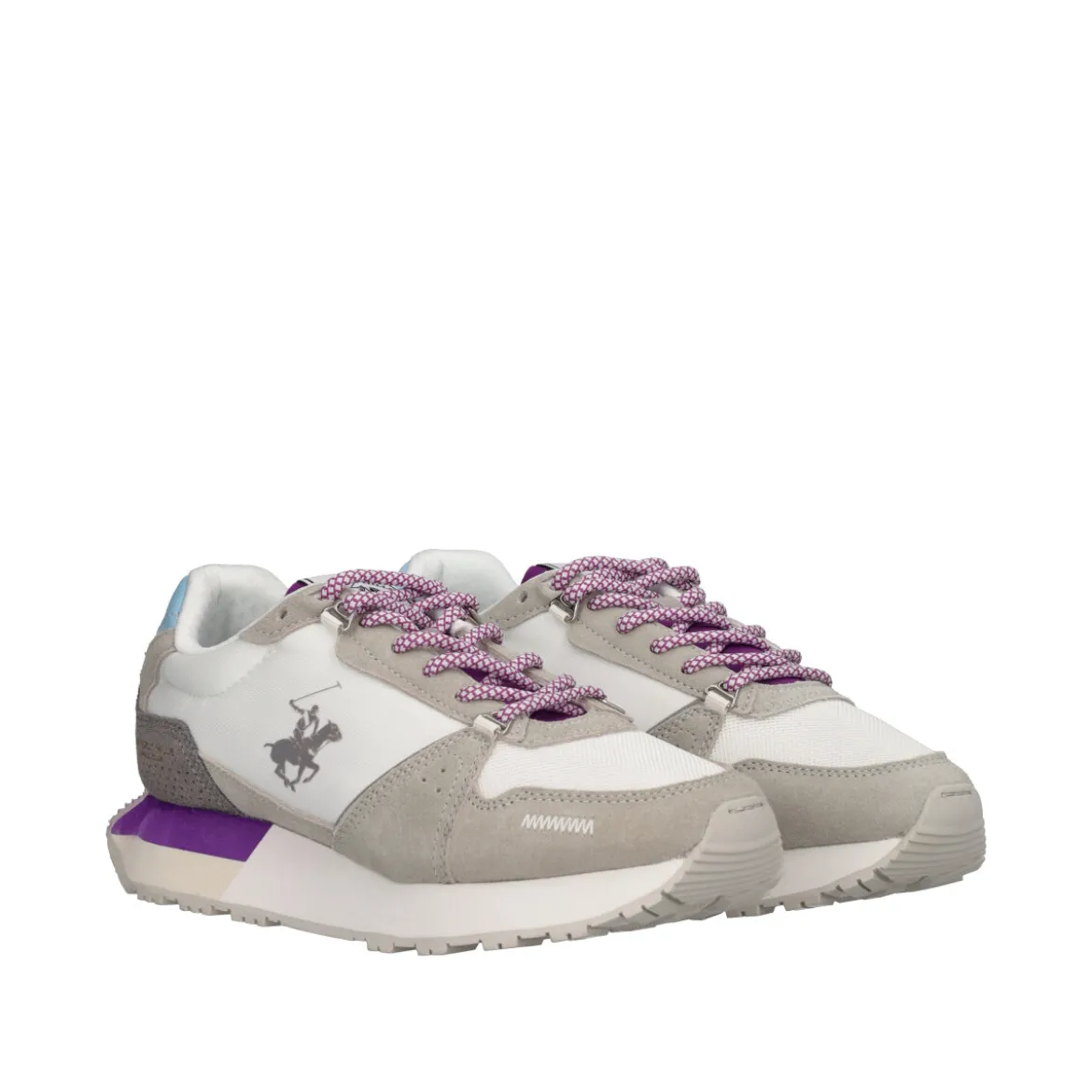 CRUZ MIX Sneakers Donna Bianche, Grigie e Viola