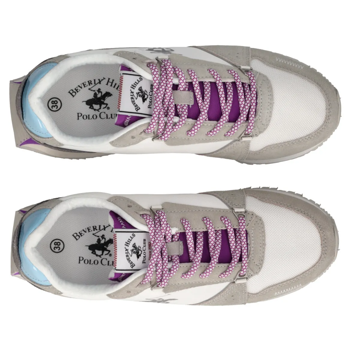 CRUZ MIX Sneakers Donna Bianche, Grigie e Viola