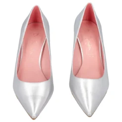 Décolleté argento tacco 8 cm