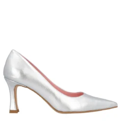 Décolleté argento tacco 8 cm