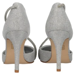 Décolleté Donna Argento Glitter tacco a Spillo 9 cm