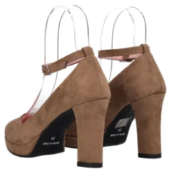 Décolleté Donna Beige Scuro