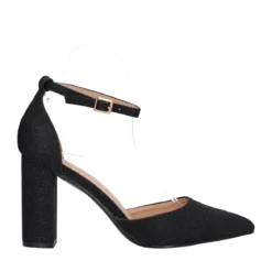 Décolleté Donna Nera Glitter Tacco alto 9 cm