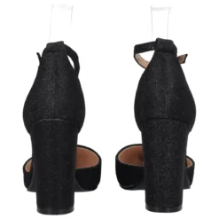 Décolleté Donna Nera Glitter Tacco alto 9 cm