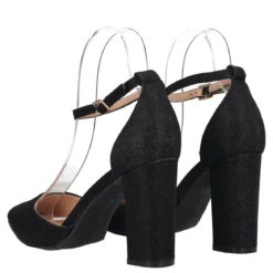 Décolleté Donna Nera Glitter Tacco alto 9 cm