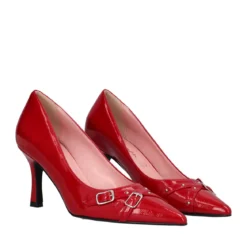Décolleté Donna Rosse in Vernice Cristal