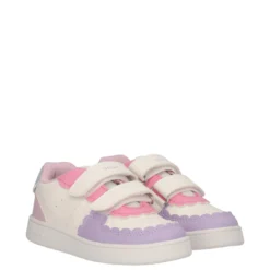 ECLYPER Sneakers Bambina Bianche, Rosa e Lilla