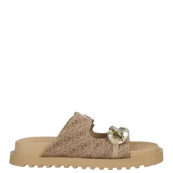 FATEMA2 Ciabatte Donna Beige e Marroni