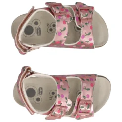FIABA Sandali Bambina Rosa Metallizzato e Ciliegie