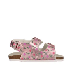 FIABA Sandali Bambina Rosa Metallizzato e Ciliegie