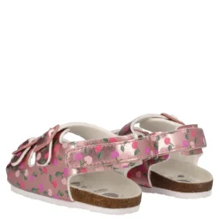 FIABA Sandali Bambina Rosa Metallizzato e Ciliegie