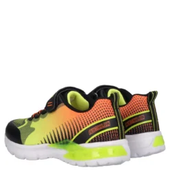 FLASH II Sneakers Bambino Nere, Gialle e Arancioni