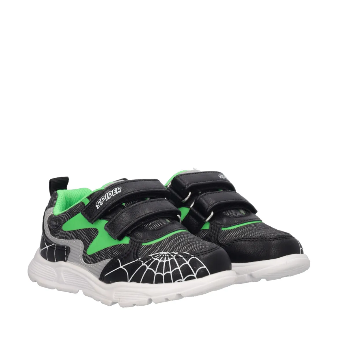 FLUID Sneakers Bambino Nere e Verdi