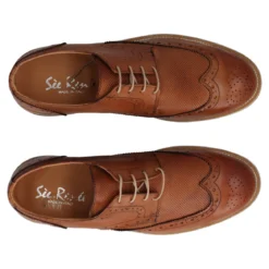 Francesine Uomo Color Cuoio in Pelle