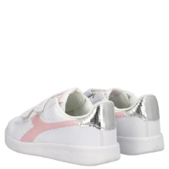 GAME P BALLET PS Sneakers Bambina Bianche, Rosa e Argento