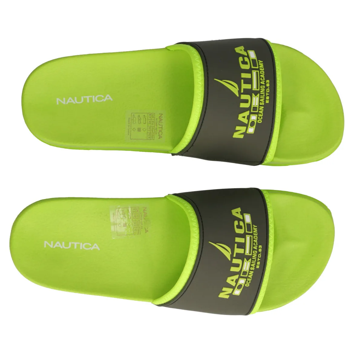 GILI Ciabatte Uomo Verde Fluo