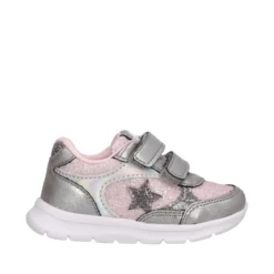 GLASS Sneakers Bambina Argento e Rosa