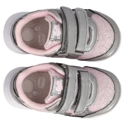 GLASS Sneakers Bambina Argento e Rosa