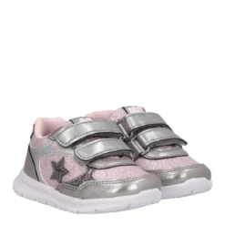 GLASS Sneakers Bambina Argento e Rosa