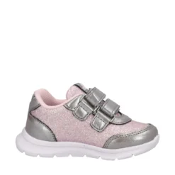 GLASS Sneakers Bambina Argento e Rosa