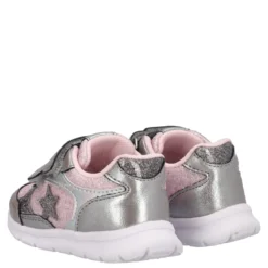 GLASS Sneakers Bambina Argento e Rosa