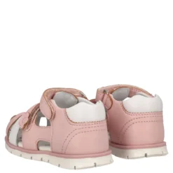 GRANZY Sandali Bambina Rosa e Bianchi in Pelle