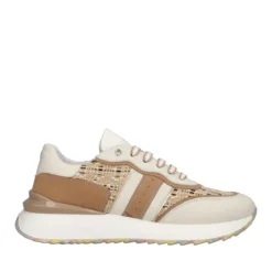GRAVEL Sneakers Bianche, Avorio e Nocciola