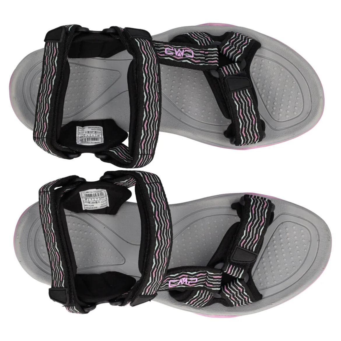 HAMAL HIKING SANDAL Donna Nero e Rosa
