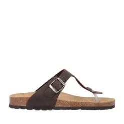 Infradito Donna Marrone Rustico in Pelle