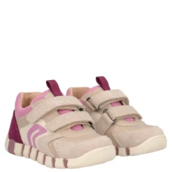 IUPIDOO Sneakers Bambina Beige e Rosa