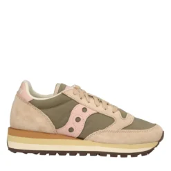 JAZZ TRIPLE Sneakers Donna Beige, Verdi e Rosa