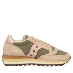 JAZZ TRIPLE Sneakers Donna Beige, Verdi e Rosa