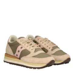 JAZZ TRIPLE Sneakers Donna Beige, Verdi e Rosa