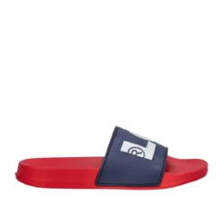 JUNEL Ciabatte Mare Bambini Blu e Rosse