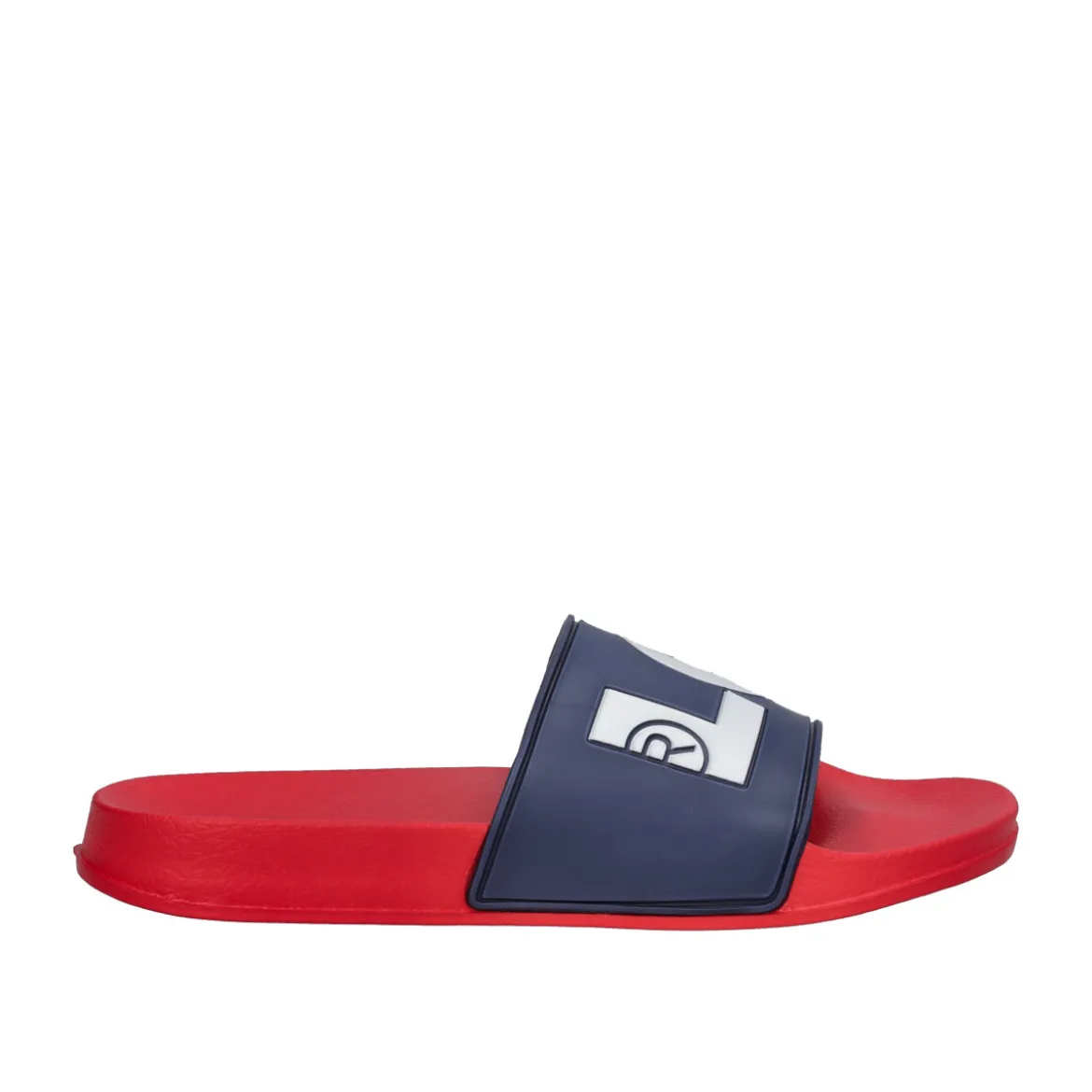 JUNEL Ciabatte Mare Bambini Blu e Rosse