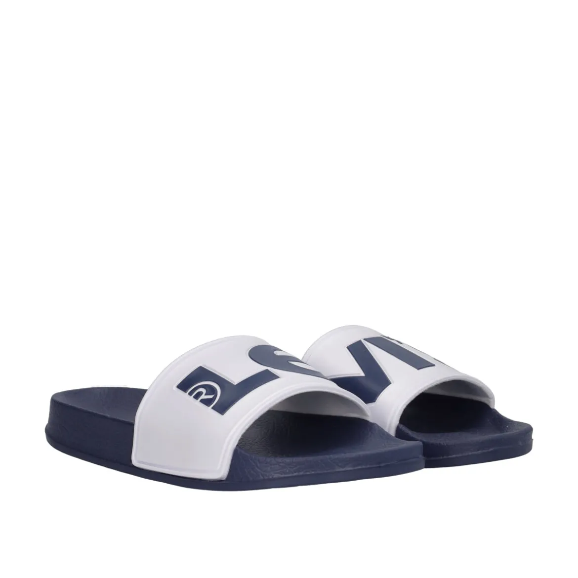 JUNEL Ciabatte Mare Bambini Blu e Bianche