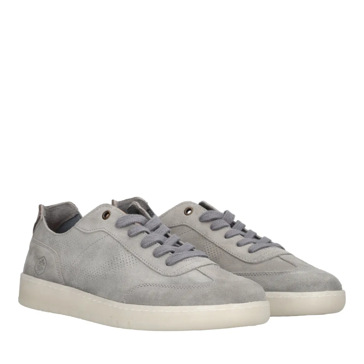 KAIMAN Sneakers Uomo Grigie in Pelle Scamosciata
