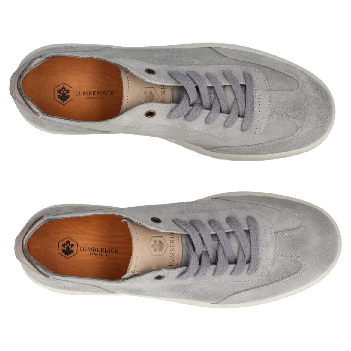 KAIMAN Sneakers Uomo Grigie in Pelle Scamosciata