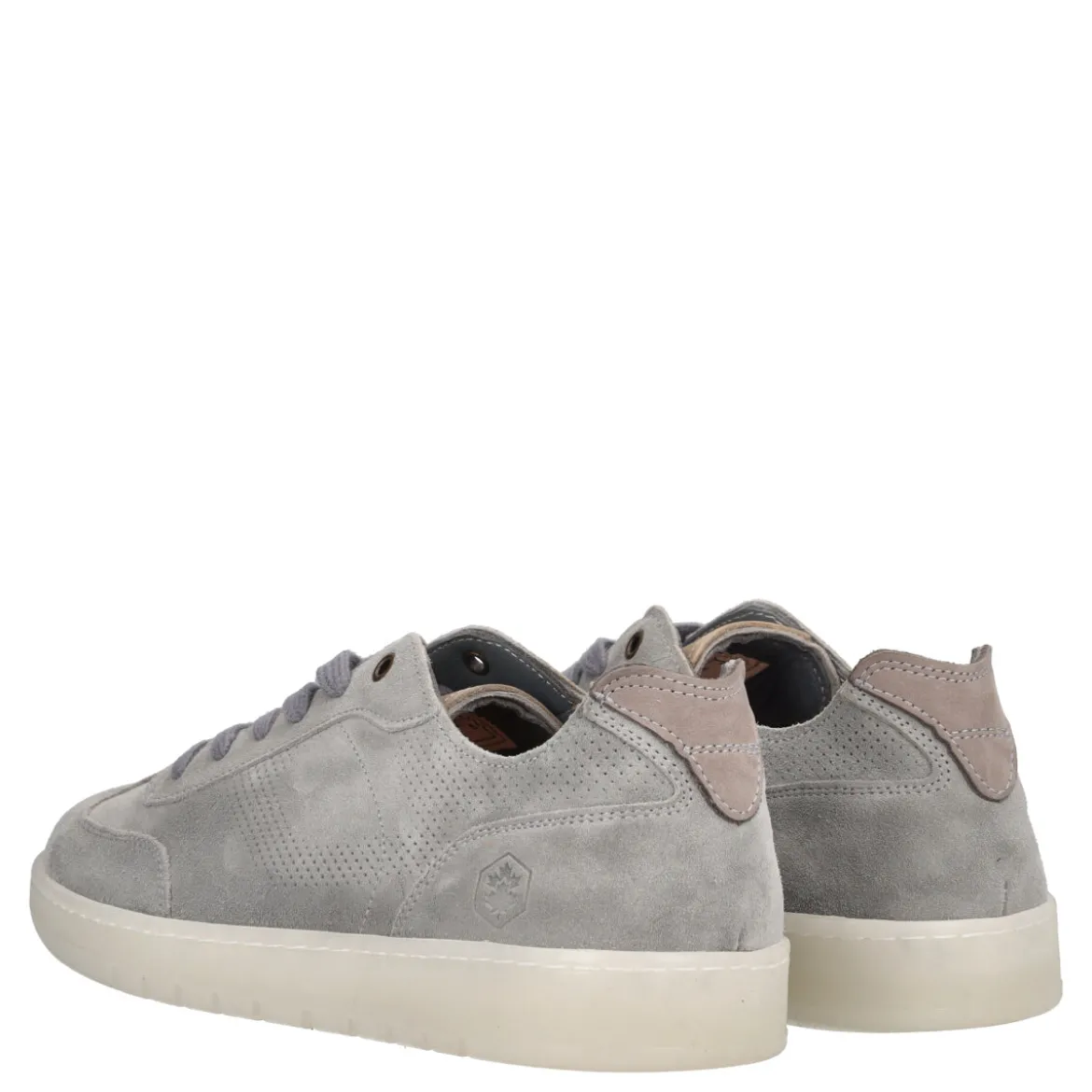 KAIMAN Sneakers Uomo Grigie in Pelle Scamosciata