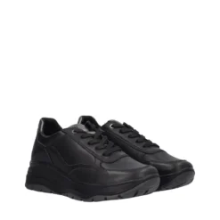 KIM Sneakers Donna Nere in Pelle