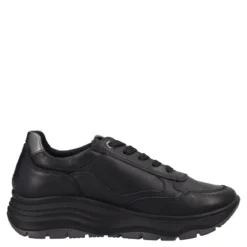 KIM Sneakers Donna Nere in Pelle