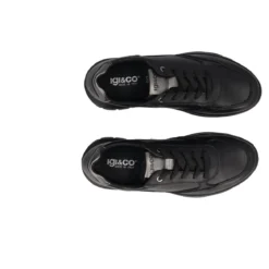 KIM Sneakers Donna Nere in Pelle