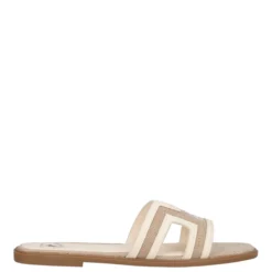 MINA CVS Ciabatte Donna Beige e Bianche