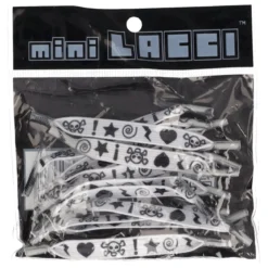 Mini Lacci Bianchi Stampa Teschi